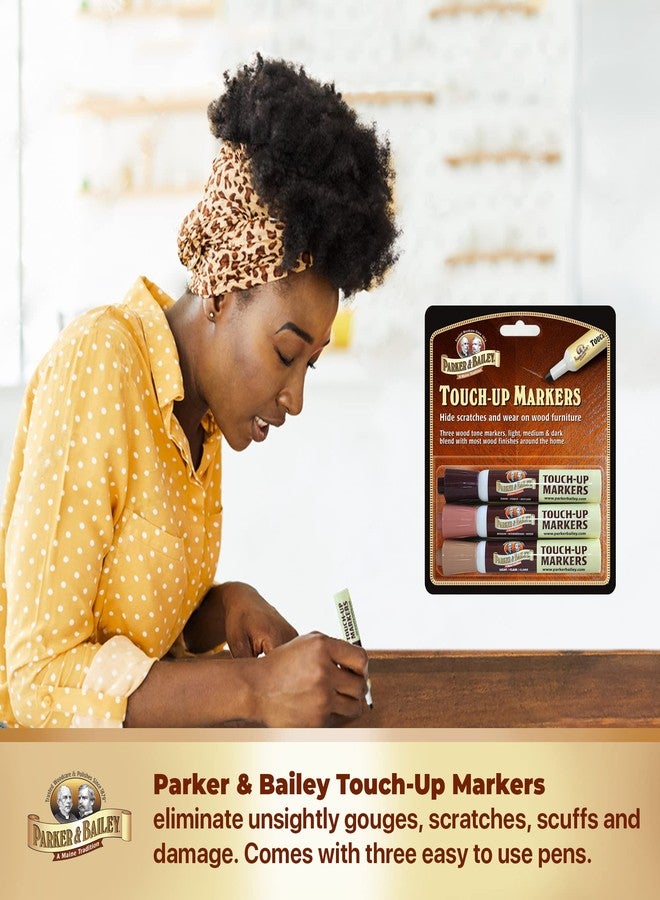 باركر آند بايلي أقلام تلوين باركر آند بيلي للأثاث (مجموعة من 3 أقلام)، بني (220002) - Image 4